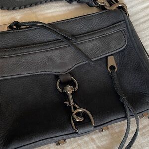 Rebecca Minkoff Mini M.A.C. Blue Suede Crossbody Bag